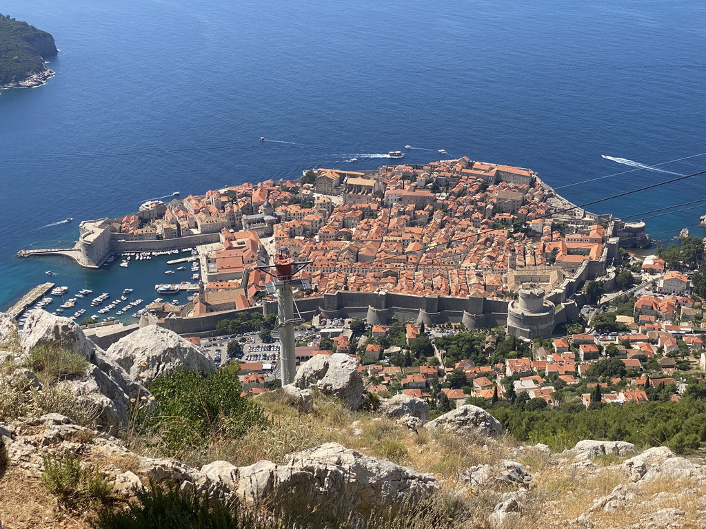 The Old Town, viewed from the terrace of the Restaurant Panorama at Mount Srd