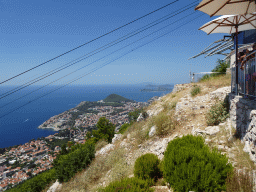 The Lapad peninsula with the Velika Petka Hill and the Kolocep, Lopud and Sipan islands, viewed from the terrace of the Restaurant Panorama at Mount Srd