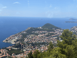 The Lapad peninsula with the Velika Petka Hill and the Kolocep, Lopud and Sipan islands, viewed from the Dubrovnik Cable Car