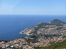 The Lapad peninsula with the Velika Petka Hill, viewed from the Dubrovnik Cable Car