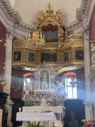 Apse, altar and organ of the St. Blaise Church