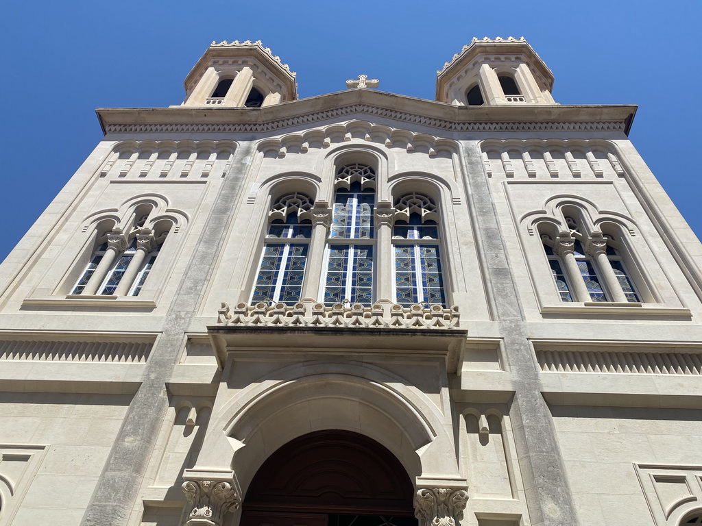 Facade of the Serbian Orthodox Church of the Holy Annunciation at the Ulica od Puca street