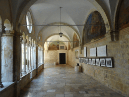 Cloister with frescos at the Franciscan Monastery