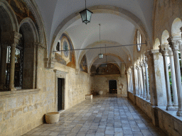 Cloister with frescos at the Franciscan Monastery