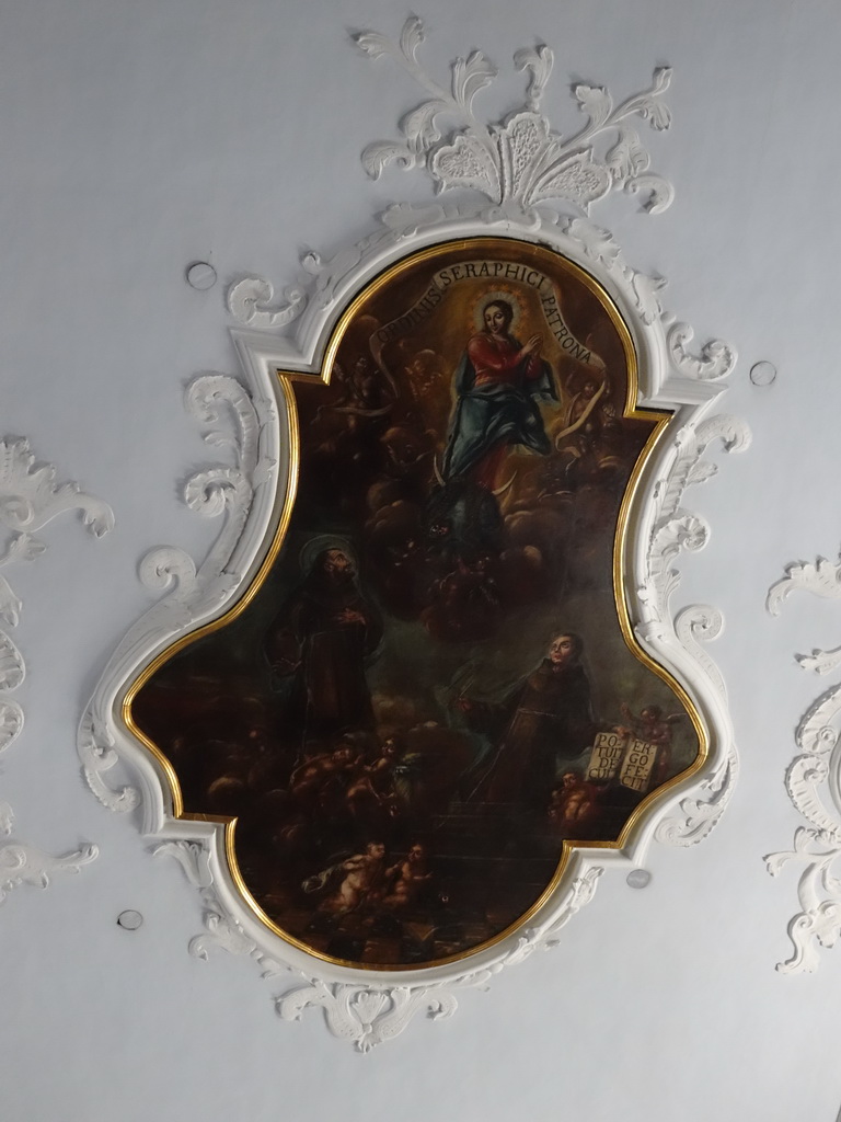 Painting on the ceiling of the nave of the Franciscan Church