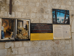 Photographs and information on the bombing of Dubrovnik in 1991 at the Ulica od Puca street