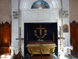 Side chapel with relic at the Serbian Orthodox Church of the Holy Annunciation