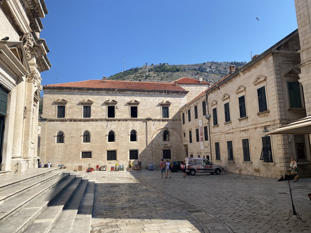 The Poljana Marina Drica street with the front of the Galerija Dulcic Masle Pulitika gallery