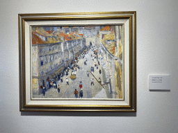 Painting of the Stradun street by Ivo Dulcic at the lower floor of the Galerija Dulcic Masle Pulitika gallery