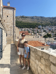 Miaomiao and Max at the city walls next to the upper floor of the Galerija Dulcic Masle Pulitika gallery