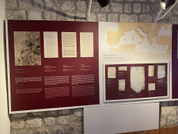 Information on the Dubrovnik shipping industry at the lower floor of the Maritime Museum
