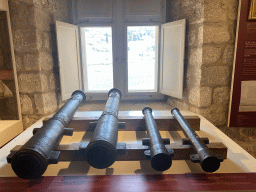 Cannons at the lower floor of the Maritime Museum