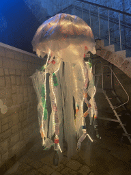 Jellyfish made from plastic at the Dubrovnik Aquarium