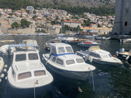 Boats in the Old Port, the Revelin Fortress and the Tvrdava Svetog Ivana fortress