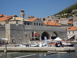 Boats in the Old Port, the Bell Tower and the Tvrdava Minceta fortress