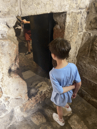 Max at the door to the Prison Cell at the lower floor of the Rector`s Palace