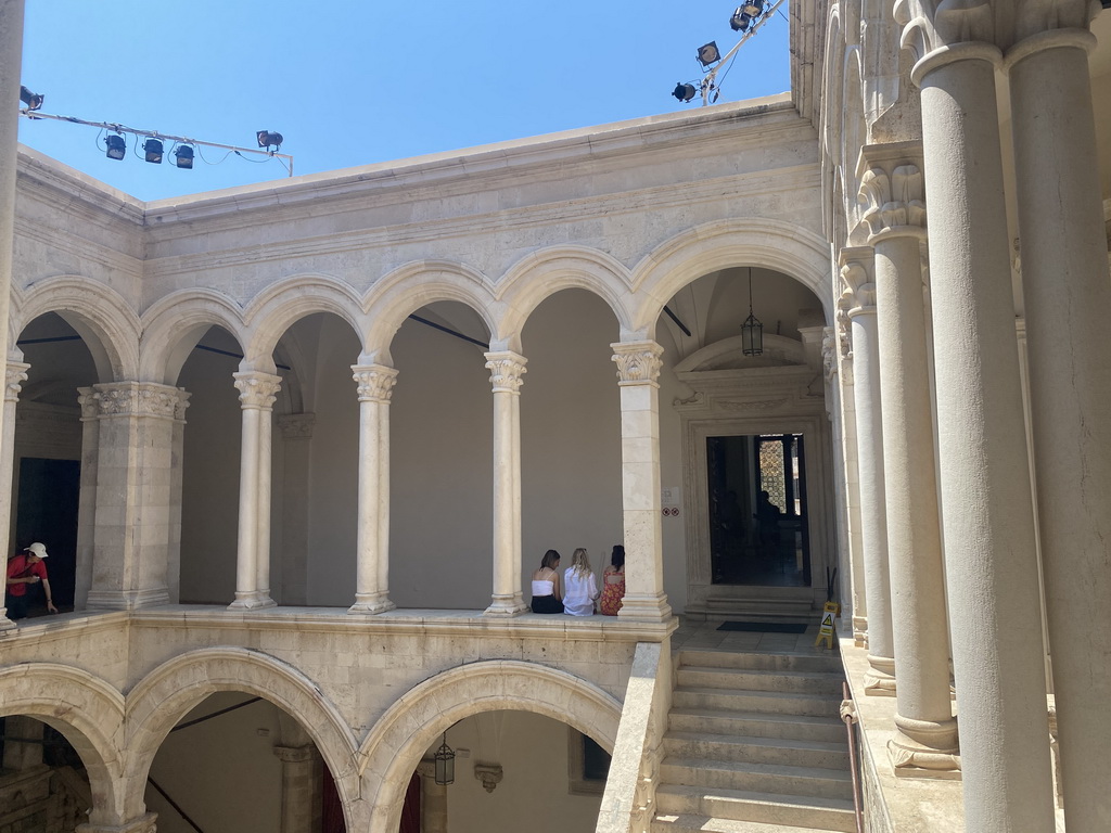 Inner Square of the Rector`s Palace, viewed from the upper floor