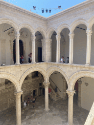 Inner Square of the Rector`s Palace, viewed from the upper floor