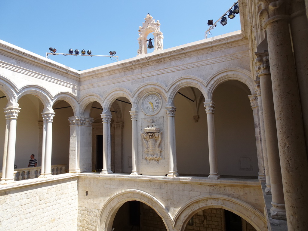 Inner Square of the Rector`s Palace, viewed from the upper floor