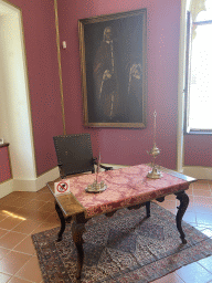 Desk and painting at the upper floor of the Rector`s Palace