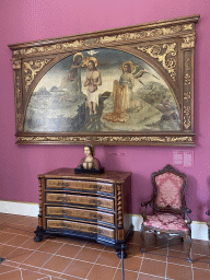 Painting, cabinet, bust and chair at the upper floor of the Rector`s Palace