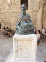 Statue of Michaeli Prazatto at the Inner Square of the Rector`s Palace