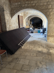 Backstage area of the theatre at the ground floor of Fort Lovrijenac