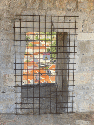 The Brsalje Ulica street, viewed from a window at the third floor of Fort Lovrijenac