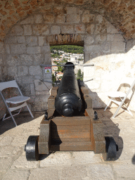 Cannon at the third floor of Fort Lovrijenac