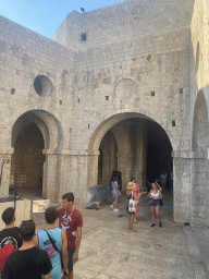 Game of Thrones tour groups at the theatre at the ground floor of Fort Lovrijenac