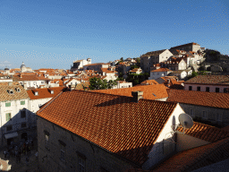 The Old Town with the Dubrovnik Cathedral and the Church of St. Ignatius, viewed from the top of the western city walls