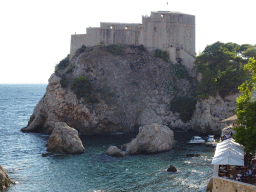 Kolorina Bay and Fort Lovrijenac, viewed from the top of the western city walls