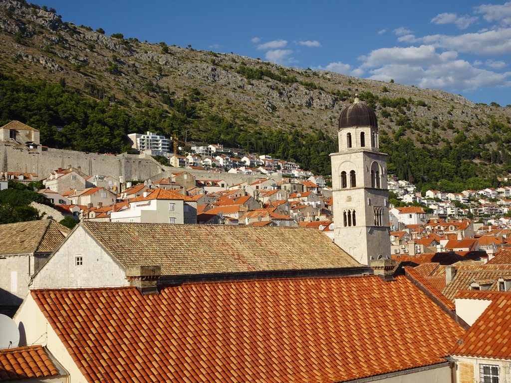 The Old Town with the Franciscan Church and the northern city walls, viewed from the top of the western city walls