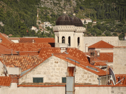 The Old Town with the towers of the Serbian Orthodox Church of the Holy Annunciation, viewed from the top of the western city walls
