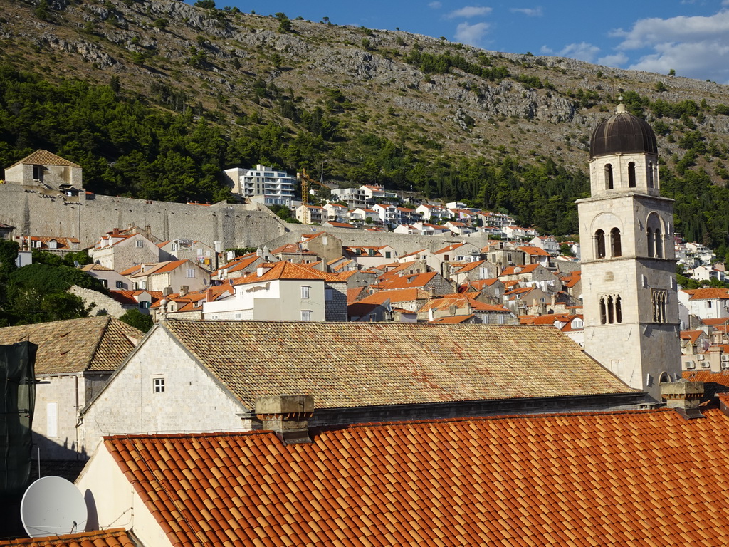 The Old Town with the Franciscan Church and the northern city walls, viewed from the top of the western city walls
