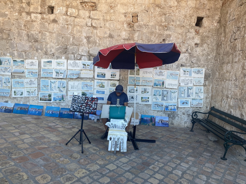 Street artist at the Kula Puncjela fortress