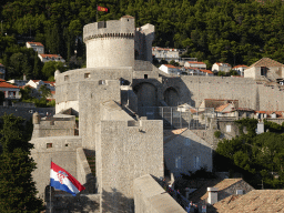 The Pile Gate, the northwestern city walls and the Tvrdava Minceta fortress, viewed from the top of the Kula Puncjela fortress