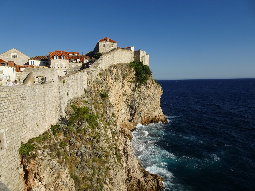 The southwestern city walls and the Old Town, viewed from the top of the Tvrdava Bokar fortress