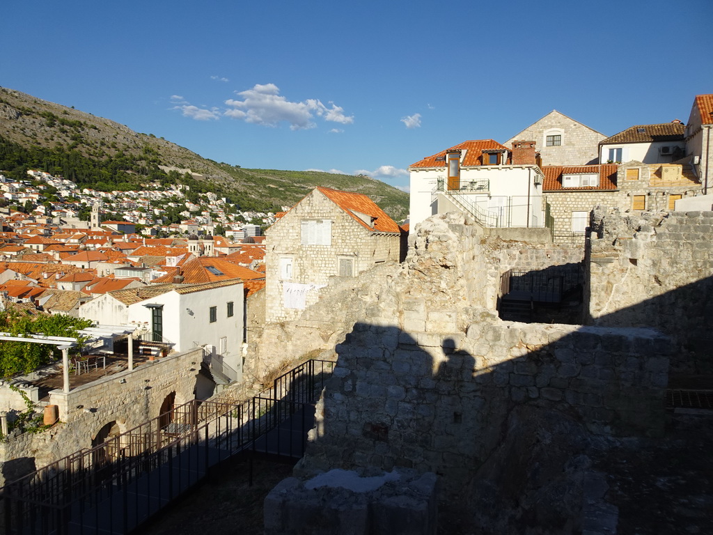 Ruins at the southwest side of the Old Town, viewed from the top of the southwestern city walls