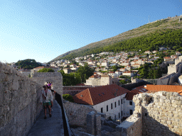 The top of the southwestern city walls, with a view on the Old Town with the western and northwestern city walls, the Kula Puncjela fortress and the Pile Gate