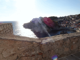 Kolorina Bay and Fort Lovrijenac, viewed from the top of the Kula sv. Marije fortress