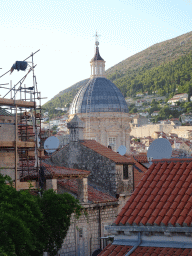 The Dubrovnik Cathedral, viewed from the top of the Kula sv. Stjepan fortress