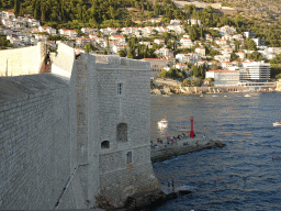 The Kula sv. Ivan fortress, the Porporela Pier and the east side of the city, viewed from the top of the Kula sv. Spasitelj fortress