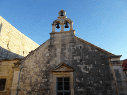 Facade of the Church of St. Carmen, viewed from the staircase from the Tvrdava Svetog Ivana fortress