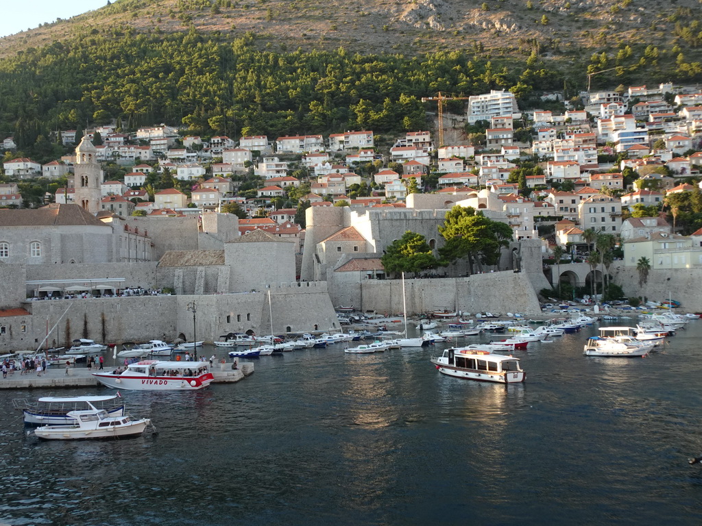 The Old Port, the Dominican Monastery and the Revelin Fortress, viewed from the eastern city walls