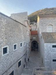 The entrance to the Dominican Monastery, viewed from the top of the eastern city walls