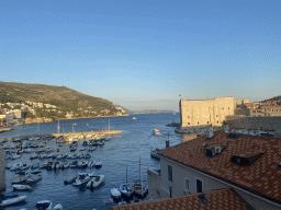 The Old Port and the Tvrdava Svetog Ivana fortress, viewed from the top of the eastern city walls