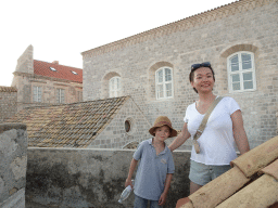Miaomiao and Max at the top of the northeastern city walls, with a view on the south side of the Dominican Monastery