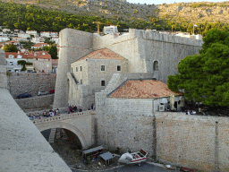 The Revelin Bridge and the Revelin Fortress, viewed from the top of the northeastern city walls