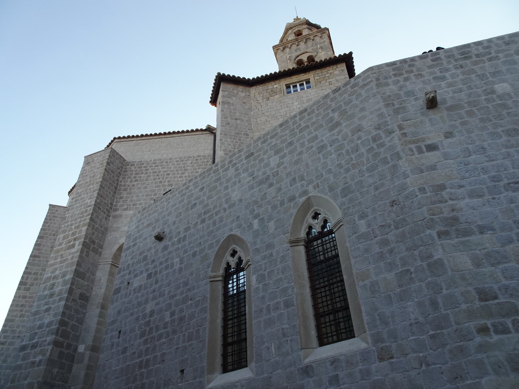 East facade and tower of the Dominican Monastery at the Ulica Svetog Dominika street